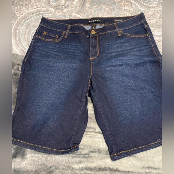 Bandolino Pants - Bandolino Dark Wash Mandie Bermuda Plus Denim Shorts 16 W